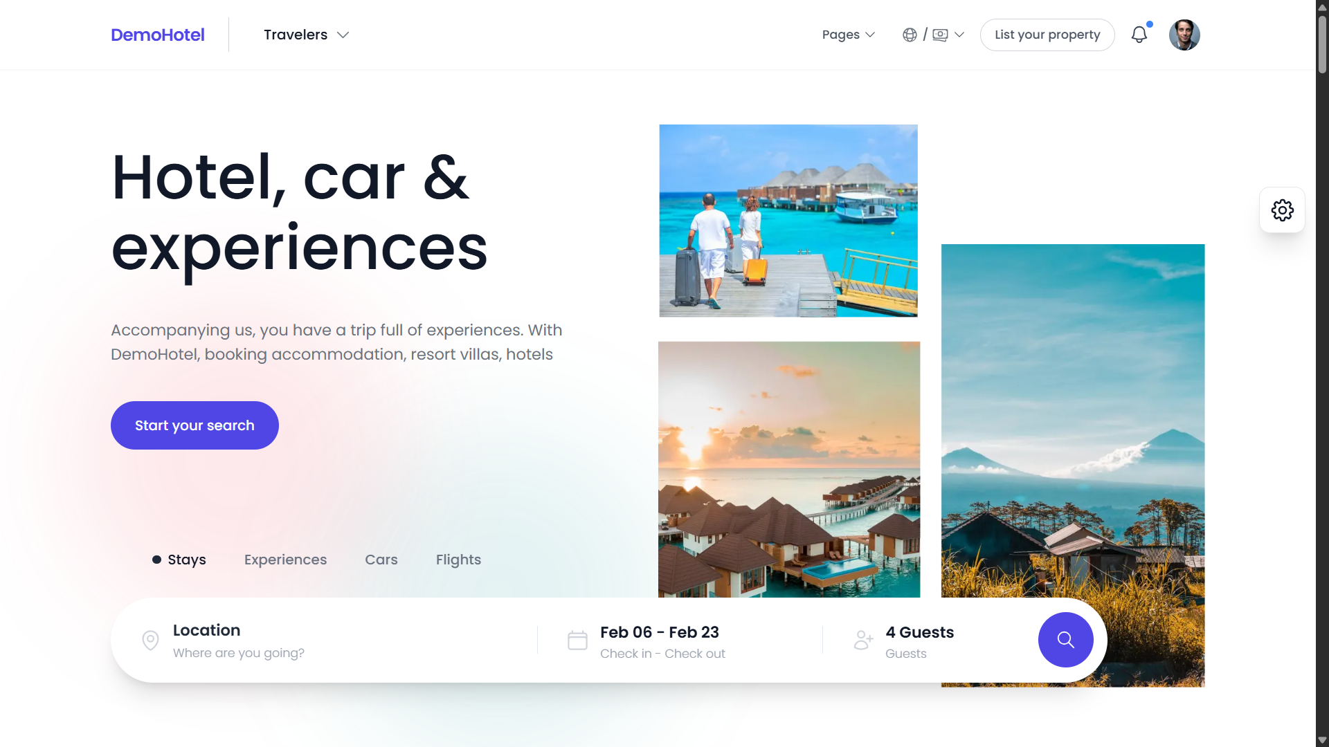 Hotel prototype — hoteldemosite.vishalchauhan.in