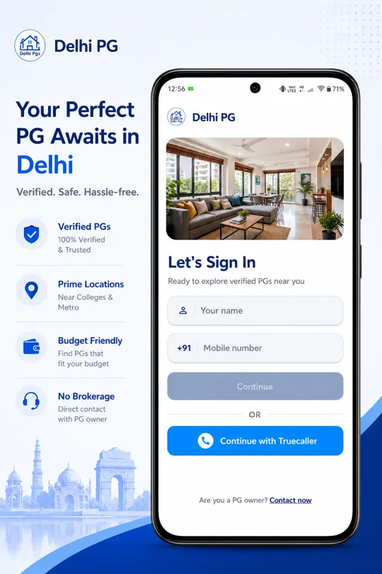Delhi PGs screenshot
