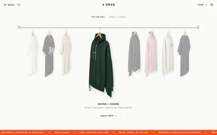 ORVA: Hover to turn a garment